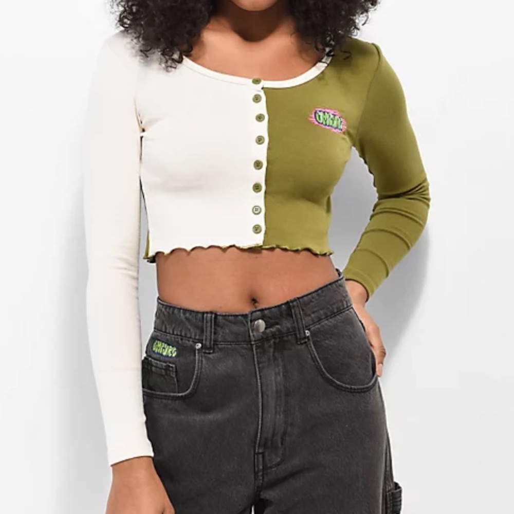 NWT Empyre Verona Colorblock Long Sleeve Button Up Shirt
